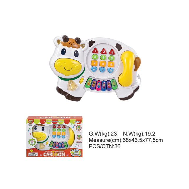 Creative Cartoon Puzzle Cow Electronic Keyboard Musical Instrument Children's Music Baby Toy 1-3 Years Old Creative Cartoon Puzzle Cow Electronic Keyboard Musical Instrument Children's Music Baby Toy 1-3 Years Old