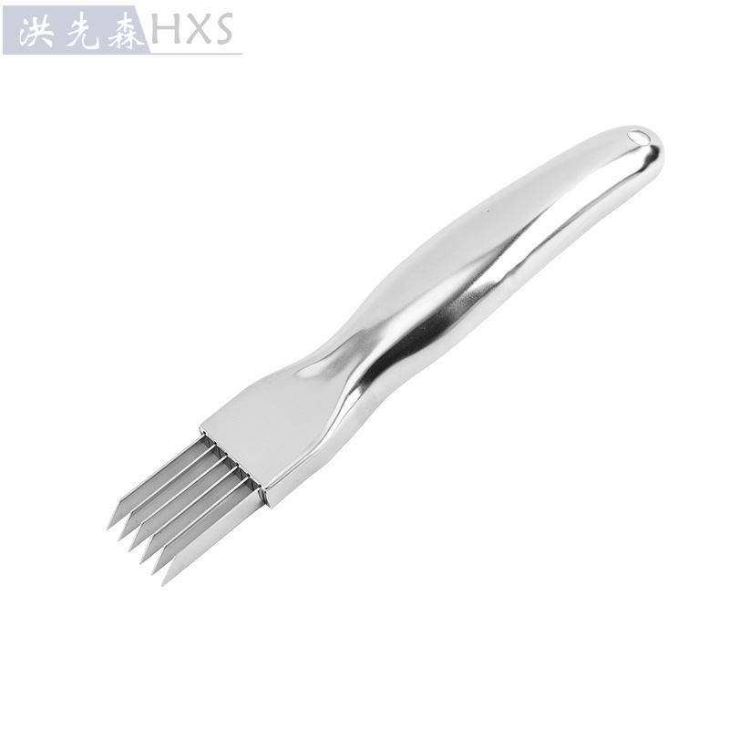  Cut Onion Cutting Knife Tear-Proof Slim Green Chinese Onion Carving Cutter Shredded Ginger Household Color Box Package