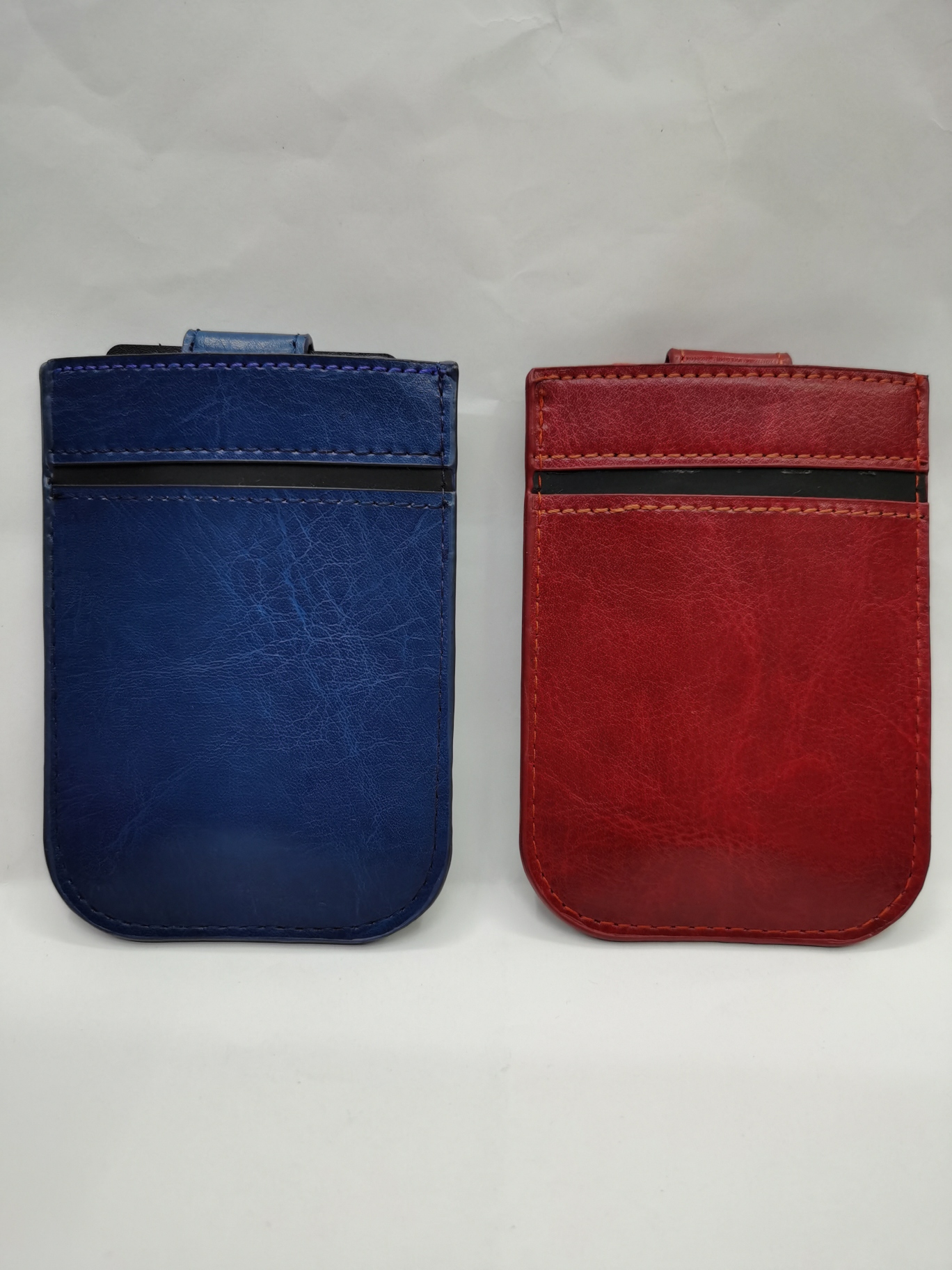 Step-Type Business Card Holder Push-Pull Business Card Case Buckle with Business Card Case Multi-Function Separated Light Wallet