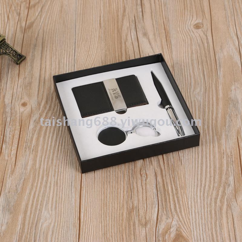 Business gift set signature pen Business card case Business card case set