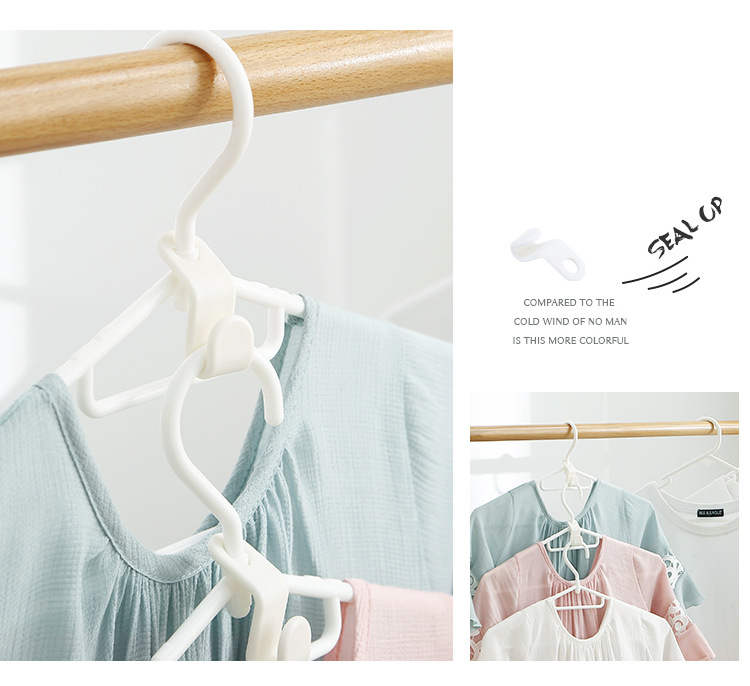 KM 1217 multi-functional hanger connection hook strong load bearing storage space saving clothes hooks KM 1217 multi-functional hanger connection hook strong load bearing storage space saving clothes hooks