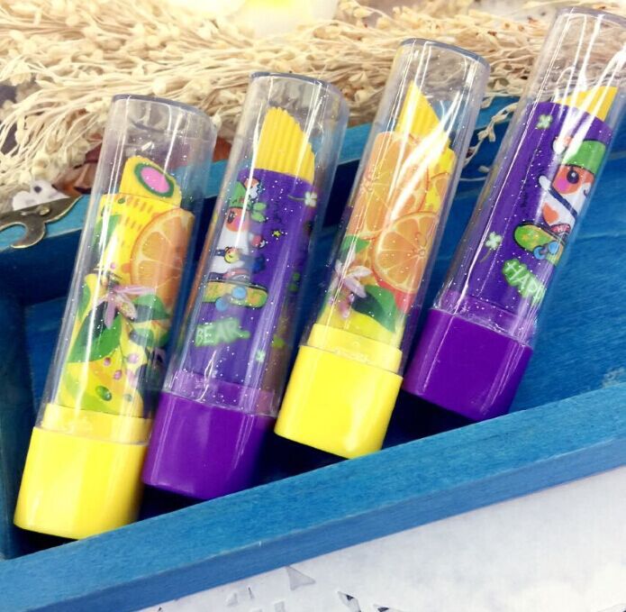 Japanese and Korean Creative Student Stationery Wholesale Prizes Gift Gift Prizes Cute Lipstick Cartoon Eraser