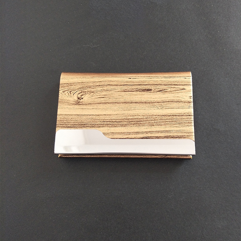 Direct selling business card holder for men and women Business card holder large capacity fashion Creative Custom letched Metal business card case