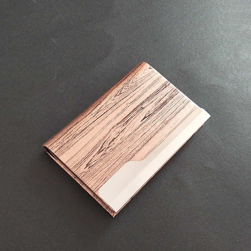Direct selling business card holder for men and women Business card holder large capacity fashion Creative Custom letched Metal business card case