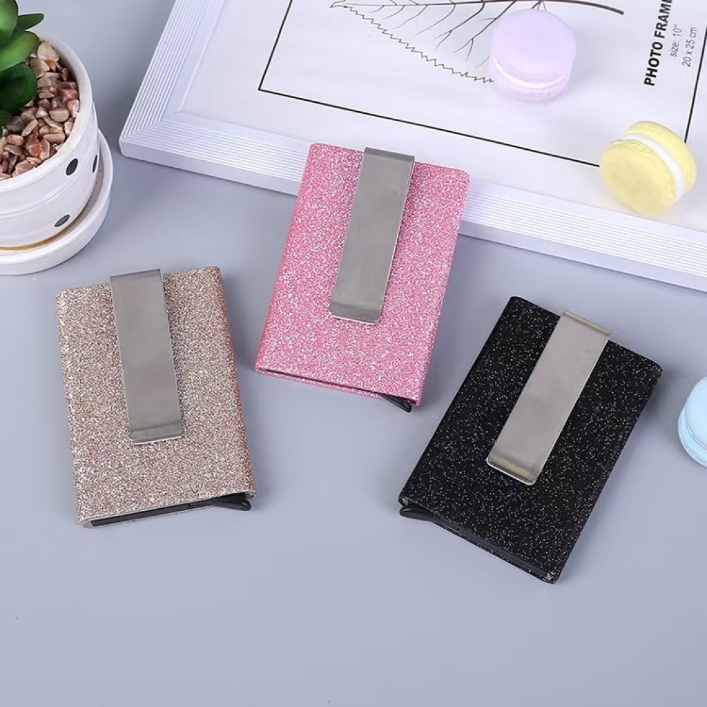 Pu Metal Dollar Clip Business Card Case Business Card Holder Automatic Push Type Credit Card Box Business Card Album Pu Metal Dollar Clip Business Card Case Business Card Holder Automatic Push Type Credit Card Box Business Card Album