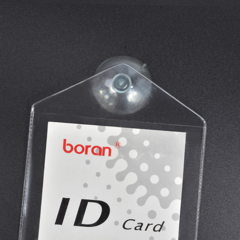 Customized Soft Film PVC ID Card Case Vertical Transparent Work Permit Name Tag Student Card Holder Exhibition Card Protective Cover