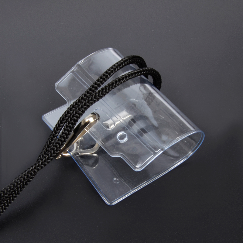Wholesale Soft Film PVC ID Card Case Transparent Vertical Badge Work Card Name Tag Card Insert Holder Student ID Card Protective Cover