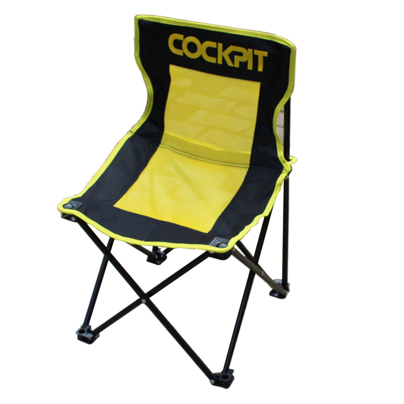 Cockpit Camping Armrest-Free Beach Chair Fishing Chair Outdoor Leisure Folding Chair Load-Bearing Large Support OEM