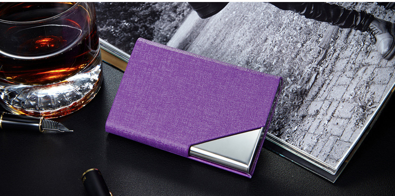 Wholesale Taobao Supplier Nail Bone Pattern Business Card Case Multiple Colors Korean Business Card Holder Metal Card Box