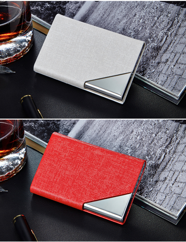 Wholesale Taobao Supplier Nail Bone Pattern Business Card Case Multiple Colors Korean Business Card Holder Metal Card Box