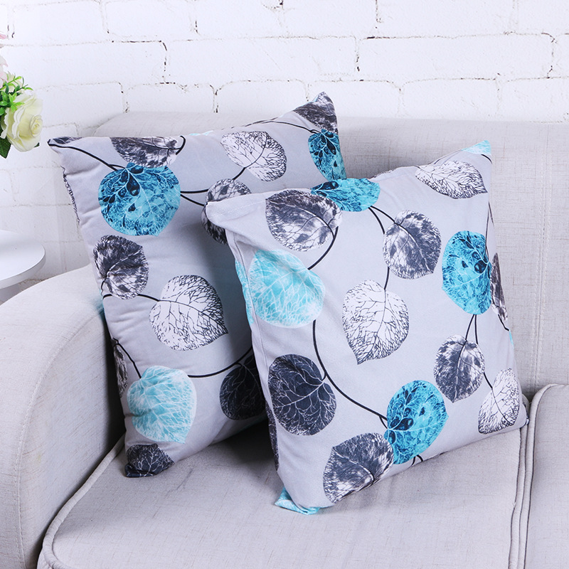 Containing Pillow Pillow 50 Size Plush Leaves Back Seat Cushion Sofa Cushion Office Cushion