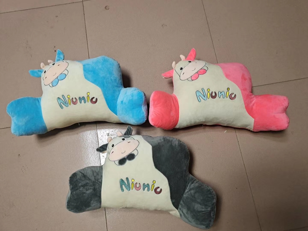 New Style Lumbar Support Pillow Cartoon Animal Cushion Plush Toy Office Lumbar Support Pillow Back Seat Cushion