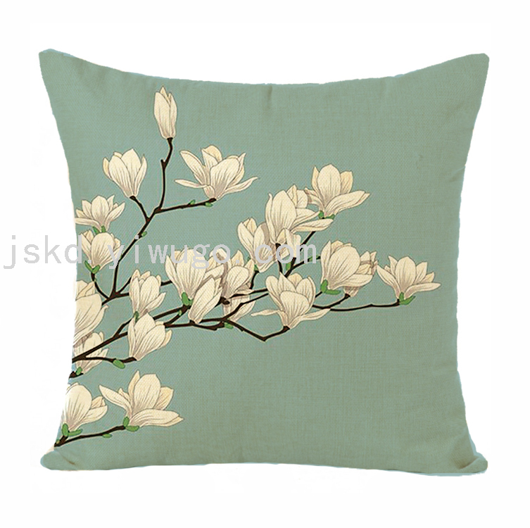 Chinese Flower Digital Printed Pillowcase Sofa Office Chair Backrest Bedroom Bedside Cushion Back Seat Cushion Chinese Flower Digital Printed Pillowcase Sofa Office Chair Backrest Bedroom Bedside Cushion Back Seat Cushion