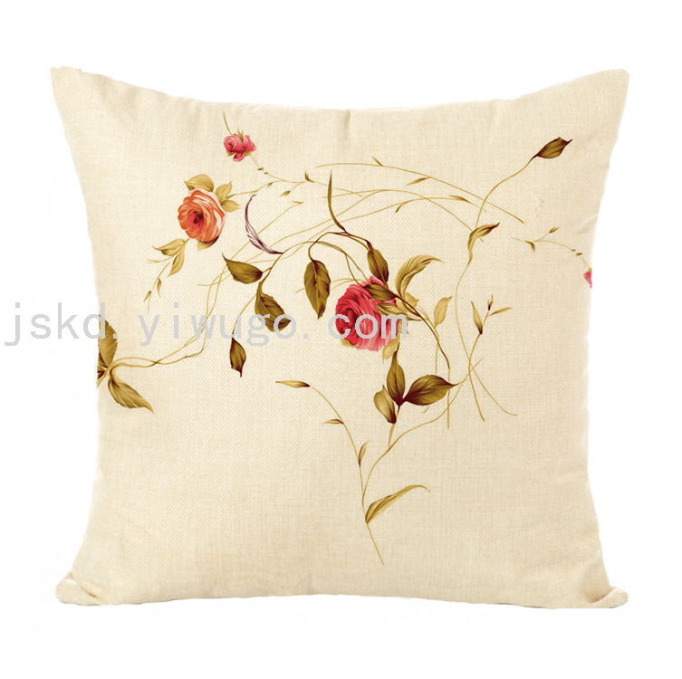 New Plain Linen Printed Pillowcase Sample Room Decoration Pillow Sofa Office Cushion Back Seat Cushion New Plain Linen Printed Pillowcase Sample Room Decoration Pillow Sofa Office Cushion Back Seat Cushion