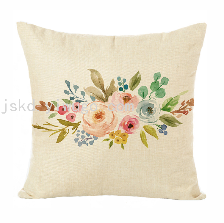 New Plain Linen Printed Pillowcase Sample Room Decoration Pillow Sofa Office Cushion Back Seat Cushion New Plain Linen Printed Pillowcase Sample Room Decoration Pillow Sofa Office Cushion Back Seat Cushion