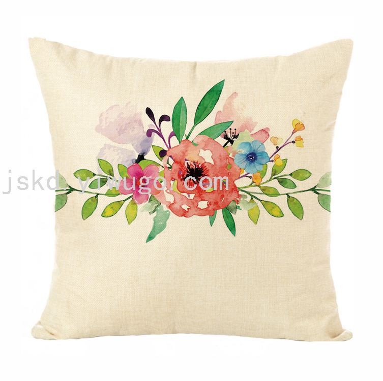 New Plain Linen Printed Pillowcase Sample Room Decoration Pillow Sofa Office Cushion Back Seat Cushion New Plain Linen Printed Pillowcase Sample Room Decoration Pillow Sofa Office Cushion Back Seat Cushion