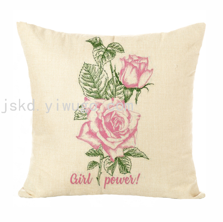 New Plain Linen Printed Pillowcase Sample Room Decoration Pillow Sofa Office Cushion Back Seat Cushion New Plain Linen Printed Pillowcase Sample Room Decoration Pillow Sofa Office Cushion Back Seat Cushion