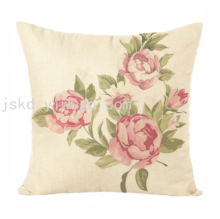 New Plain Linen Printed Pillowcase Sample Room Decoration Pillow Sofa Office Cushion Back Seat Cushion New Plain Linen Printed Pillowcase Sample Room Decoration Pillow Sofa Office Cushion Back Seat Cushion