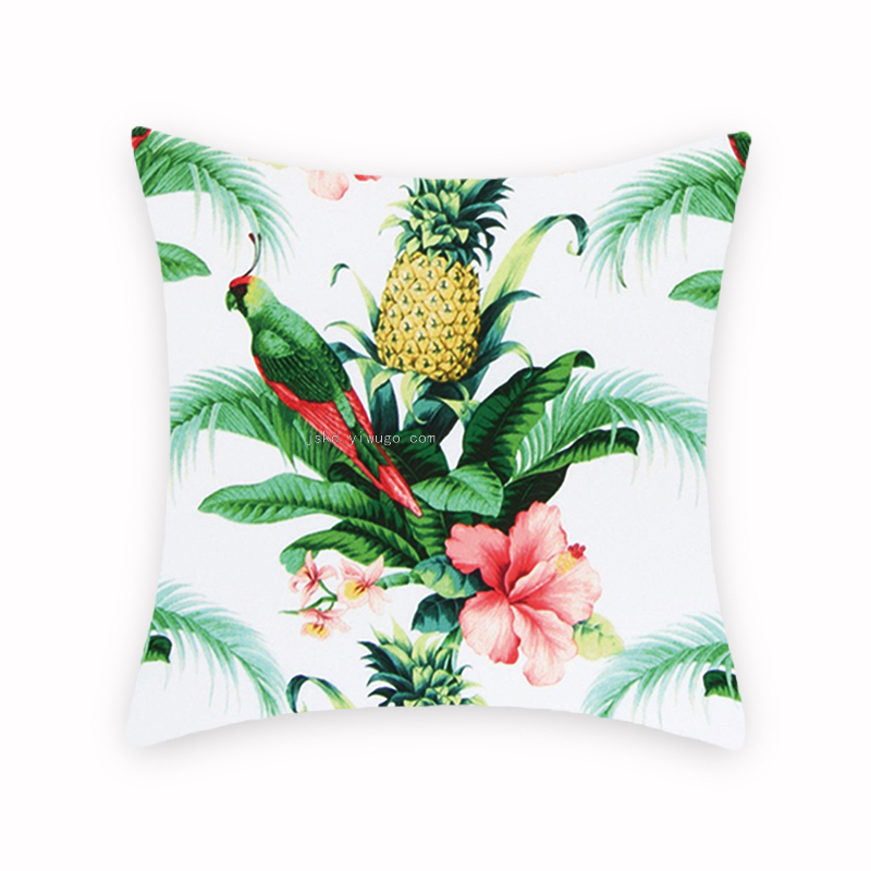 Tropical Plants Kyorochan Series Digital Printing Pillow Foreign Trade New Style Amazon Back Seat Cushion Graphic Tropical Plants Kyorochan Series Digital Printing Pillow Foreign Trade New Style Amazon Back Seat Cushion Graphic