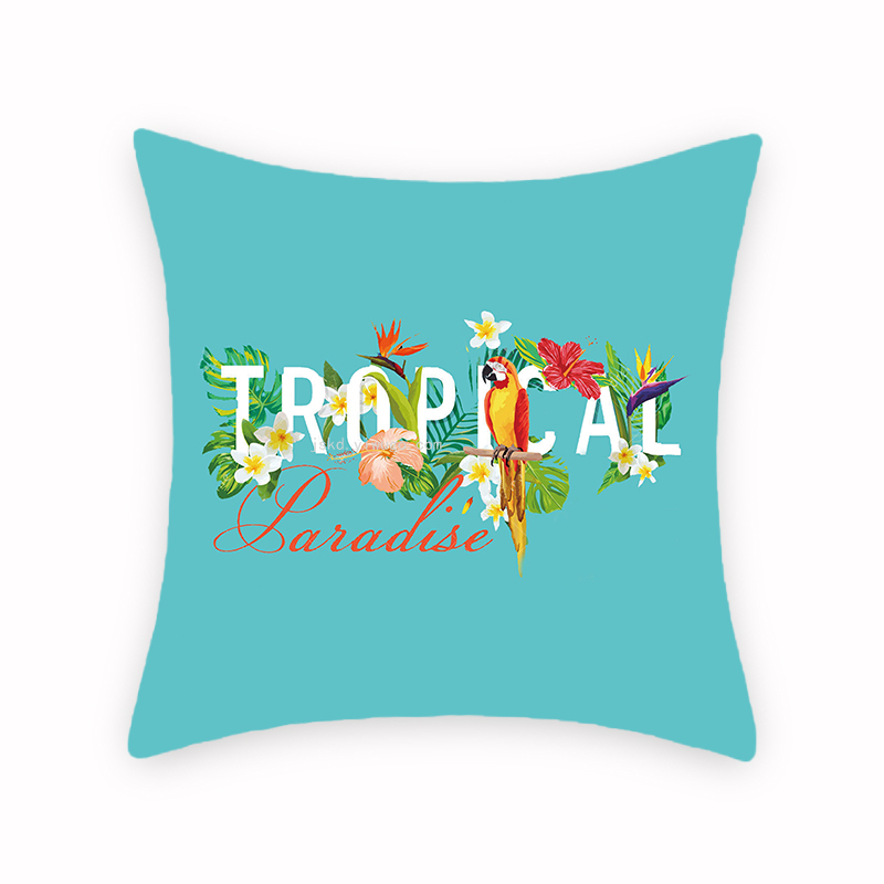 Tropical Plants Kyorochan Series Digital Printing Pillow Foreign Trade New Style Amazon Back Seat Cushion Graphic Tropical Plants Kyorochan Series Digital Printing Pillow Foreign Trade New Style Amazon Back Seat Cushion Graphic