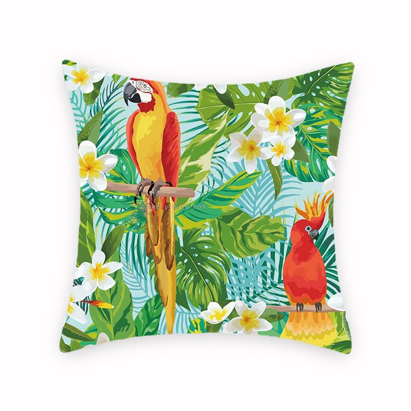 Tropical Plants Kyorochan Series Digital Printing Pillow Foreign Trade New Style Amazon Back Seat Cushion Graphic Tropical Plants Kyorochan Series Digital Printing Pillow Foreign Trade New Style Amazon Back Seat Cushion Graphic