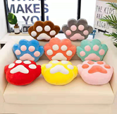 Cartoon Dual-Use Back Seat Cushion Flannel Blanket Cat's Paw Pillow Creative Hand-Shaped Brush Summer Blanket Cartoon Dual-Use Back Seat Cushion Flannel Blanket Cat's Paw Pillow Creative Hand-Shaped Brush Summer Blanket