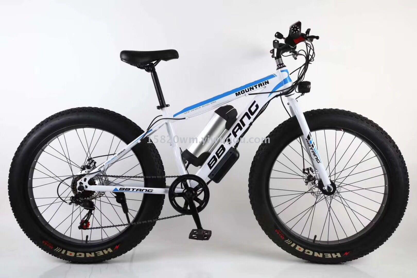 E-bike electric mountain bicycle snow fat tires battery motor