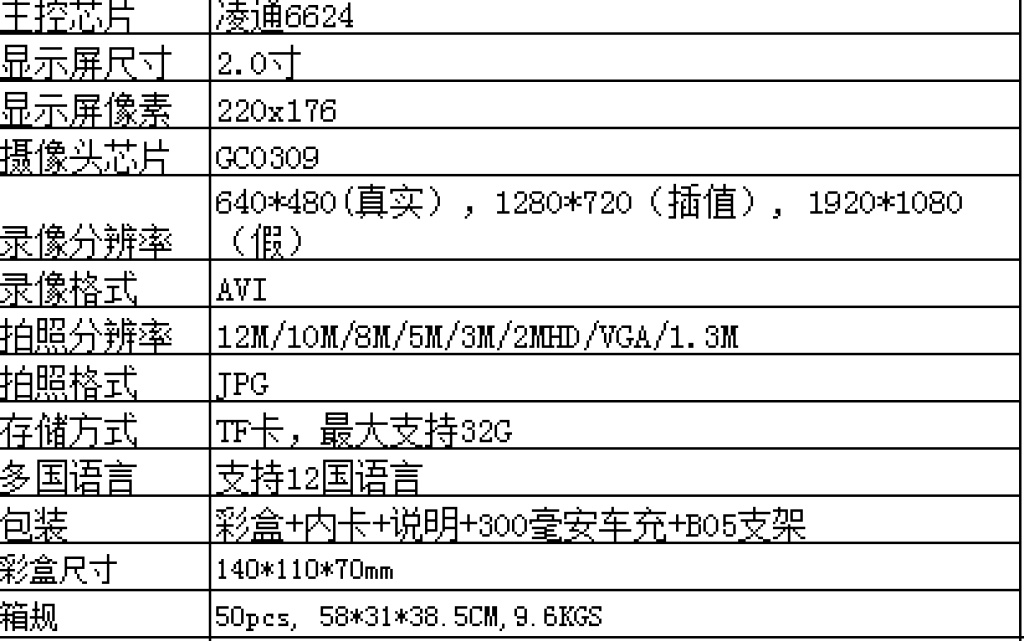 Driving Recorder Sports DV HD Support TF Card Multi-Language Driving Recorder Sports DV HD Support TF Card Multi-Language