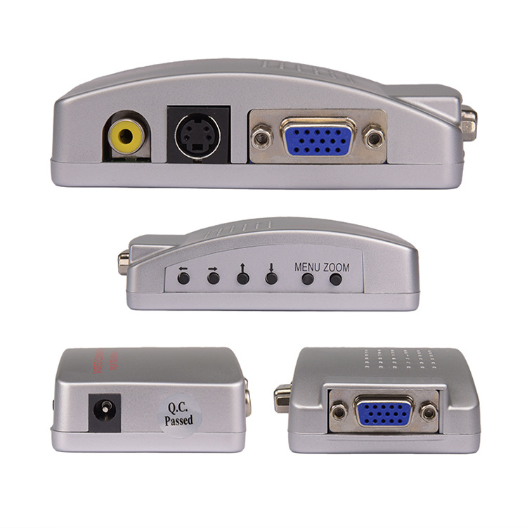 Factory Direct Sales VGA to AV Video Converter VGA to AV PC to TV Computer to TV with S Terminal Factory Direct Sales VGA to AV Video Converter VGA to AV PC to TV Computer to TV with S Terminal