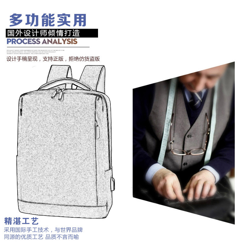 Charging cross-Border USB Computer Backpacks for Business Trips Multifunctional Men's and Women's Business Backpacks And Packs Support Custom L Charging cross-Border USB Computer Backpacks for Business Trips Multifunctional Men's and Women's Business Backpacks And Packs Support Custom L