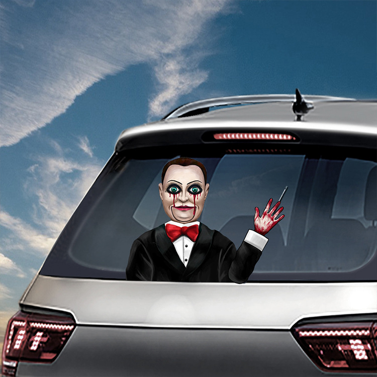 Foreign Trade Popular Halloween Wiper Stickers Removable Car Rear Window Wiper Stickers Car Bumper Stickers Decoration Foreign Trade Popular Halloween Wiper Stickers Removable Car Rear Window Wiper Stickers Car Bumper Stickers Decoration
