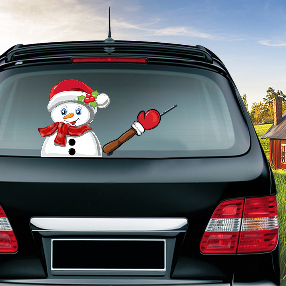 Foreign Trade Popular Santa Claus Wiper Stickers Removable Car Rear Window Wiper Stickers Car Bumper Stickers Foreign Trade Popular Santa Claus Wiper Stickers Removable Car Rear Window Wiper Stickers Car Bumper Stickers