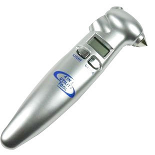 Four-in-One Tire Pressure Multifunctional LCD Digital Tire Pressure Gauge Safety Hammer Emergency Light Four-in-One Tire Pressure Multifunctional LCD Digital Tire Pressure Gauge Safety Hammer Emergency Light