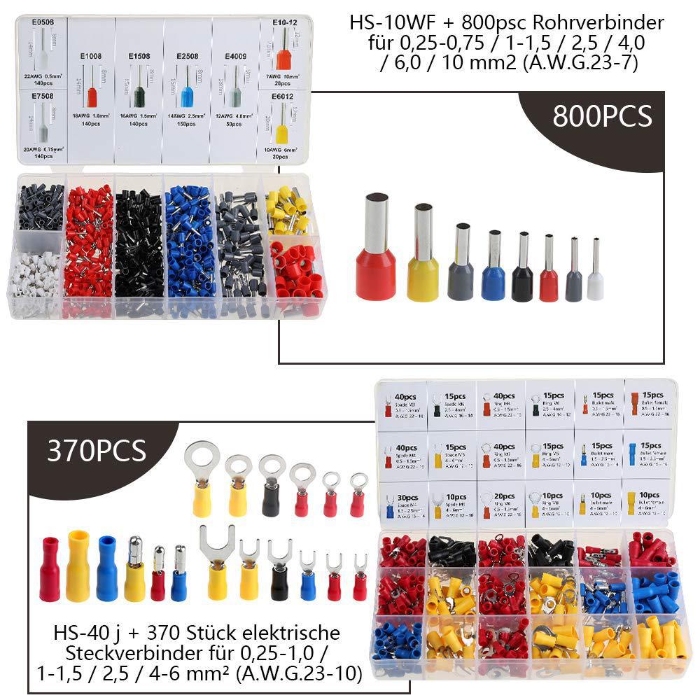 Exclusive for Cross-Border Hardware Tools Ratchet Type Wire Crimper Cold Compression Terminal Wire Crimper Insulation Pre-Insulation Press Plier