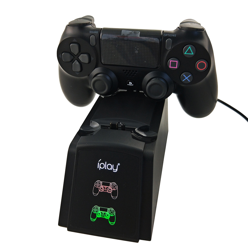 PS4 Wireless Controller, Two Seat Charger with LED Display Light, PS4 Game Controller, Double Charging Electrical Terminal Interface PS4 Wireless Controller, Two Seat Charger with LED Display Light, PS4 Game Controller, Double Charging Electrical Terminal Interface