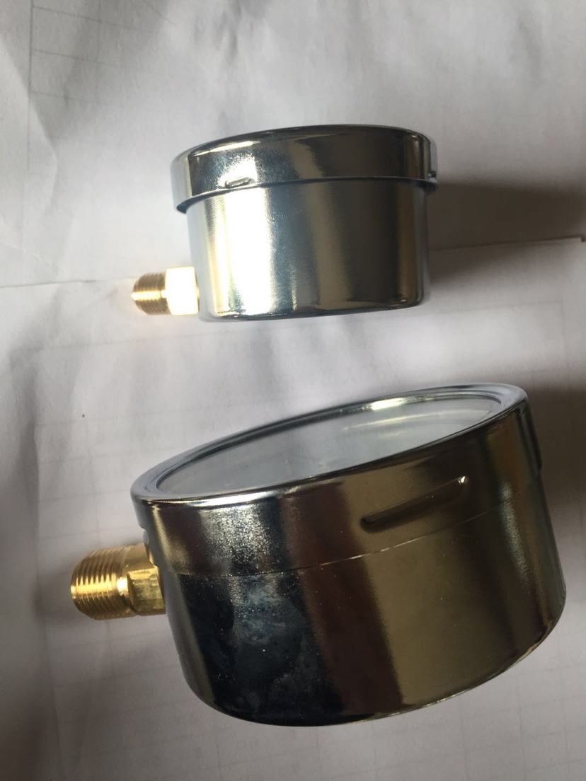 Factory Direct Sales Pressure Gauge Thermometer Stainless Steel Oil-Filled Pressure Gauge Shock-Resistant Gauge Barometer