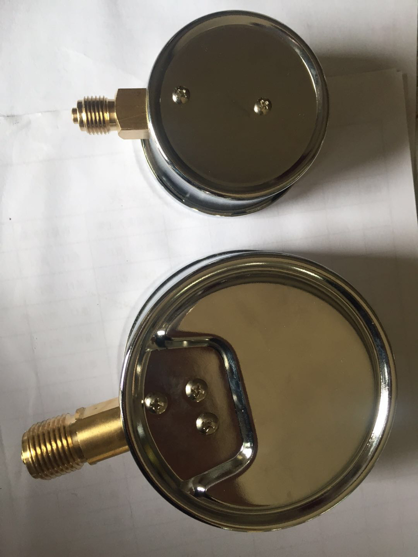 Factory Direct Sales Pressure Gauge Thermometer Stainless Steel Oil-Filled Pressure Gauge Shock-Resistant Gauge Barometer
