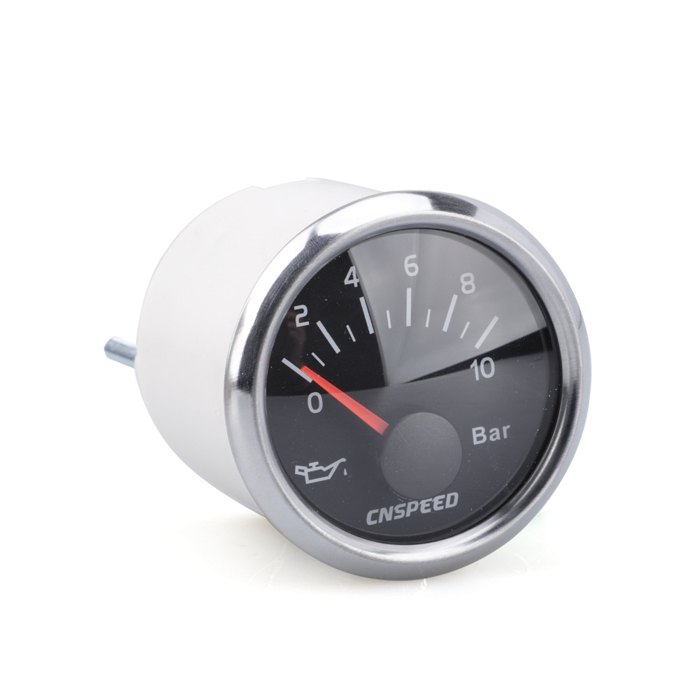 12/24V Car Modification Instrument Oil Pressure Gauge 2-Inch 52mm Universal Oil Pressure Gauge 0 ~ 10bar 12/24V Car Modification Instrument Oil Pressure Gauge 2-Inch 52mm Universal Oil Pressure Gauge 0 ~ 10bar