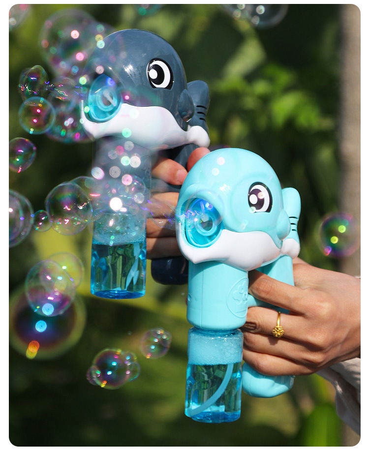Hot Sale Night Market Stall Flash Toys Bubble Machine Internet Celebrity Same Style Children Outdoor Automatic Dolphin Bubble Gun Hot Sale Night Market Stall Flash Toys Bubble Machine Internet Celebrity Same Style Children Outdoor Automatic Dolphin Bubble Gun