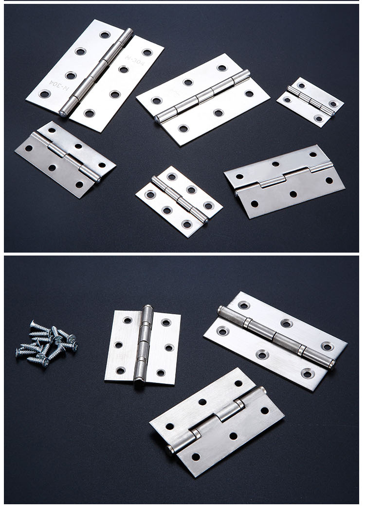 Stainless Steel Hinge Multi-Specification Muffler Door and Window Hardware Accessories Hinge Cabinet Closet Door Mini Flat Hinge Stainless Steel Hinge Multi-Specification Muffler Door and Window Hardware Accessories Hinge Cabinet Closet Door Mini Flat Hinge