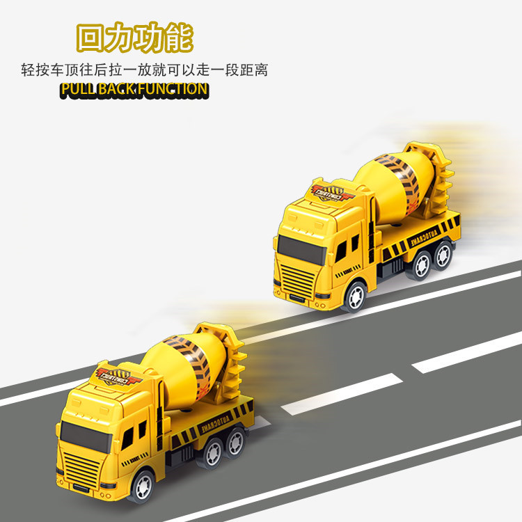 Free Shipping Children&#039;s Toy Car Boy Return Car Engineering Car Fire Truck Military Car Sanitation Car Road Sign Portable Box