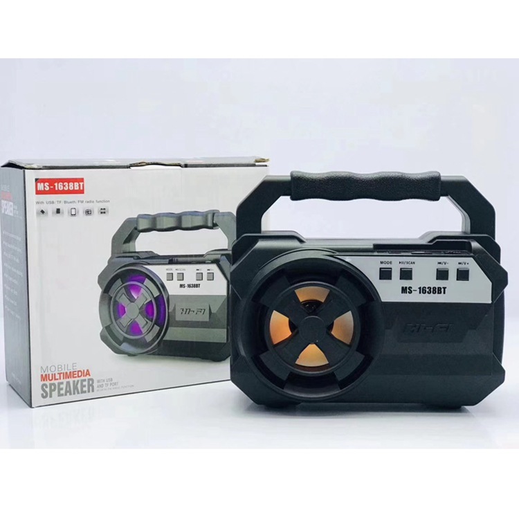Taiwan Doll Machine Popular Ms1638 1639 Outdoor Full Plastic 3-Inch Small Speaker Gift Bluetooth Speaker
