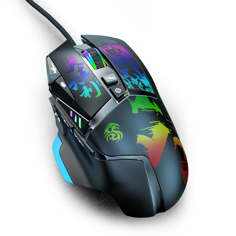 Ghost Ghost Claw 11D Drive-Free Pressure Gun Gaming Mouse for PlayerUnknown&#039;s Battlegrounds Hardware Pressure Gun Macro Programming Terminal Game/Mobile Game E-Sports Mouse