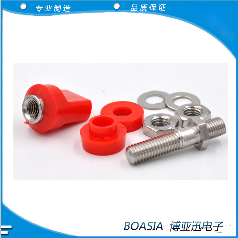 M8 Copper Terminal with 4mm Jack Flat Head Binding Post Banana Socket High Current High Power
