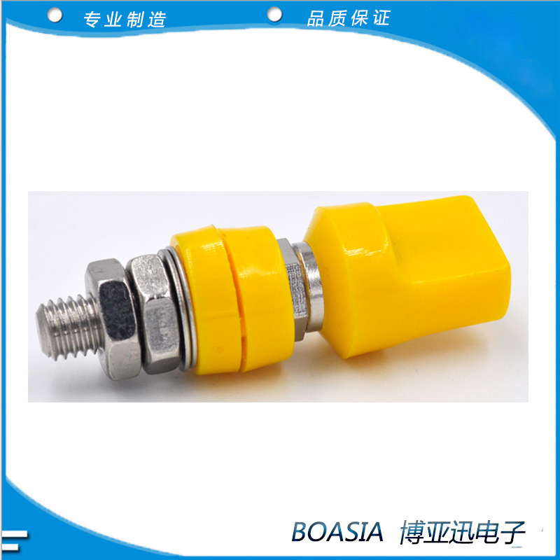 M8 Copper Terminal with 4mm Jack Flat Head Binding Post Banana Socket High Current High Power