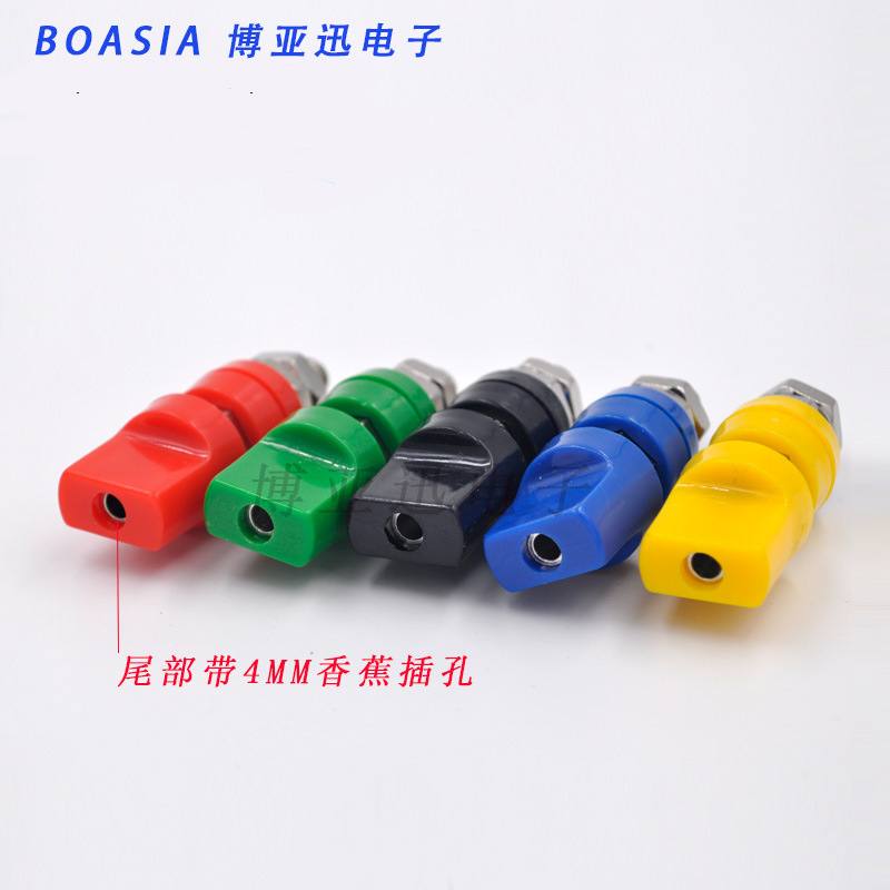 M8 Copper Terminal with 4mm Jack Flat Head Binding Post Banana Socket High Current High Power M8 Copper Terminal with 4mm Jack Flat Head Binding Post Banana Socket High Current High Power