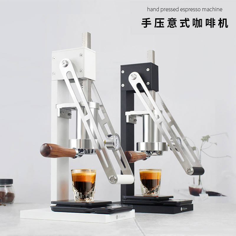 Household Italian Espresso Machine Commercial Small Outdoor Portable Pull Rod Manual Italian Coffee Machine
