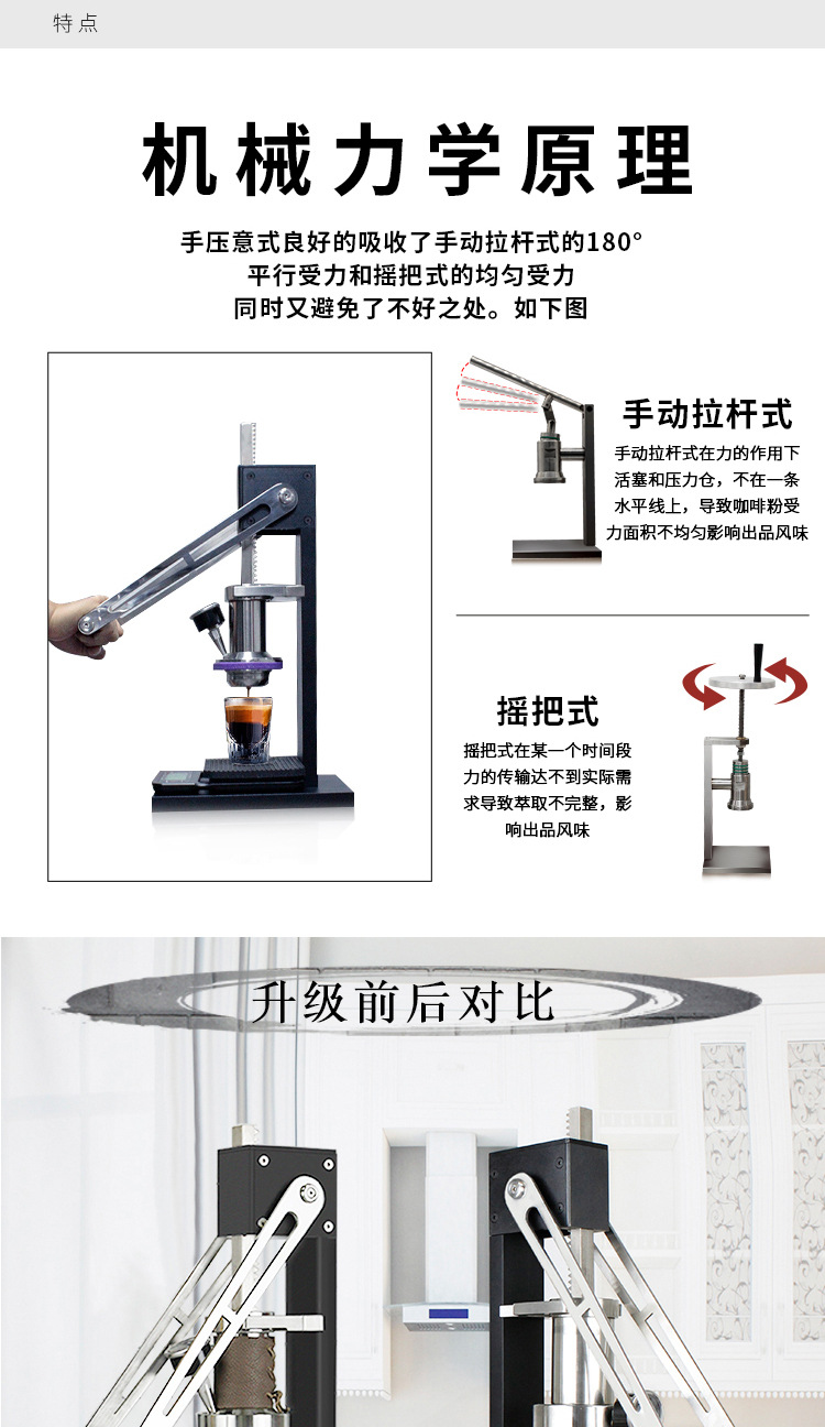 Household Italian Espresso Machine Commercial Small Outdoor Portable Pull Rod Manual Italian Coffee Machine Household Italian Espresso Machine Commercial Small Outdoor Portable Pull Rod Manual Italian Coffee Machine