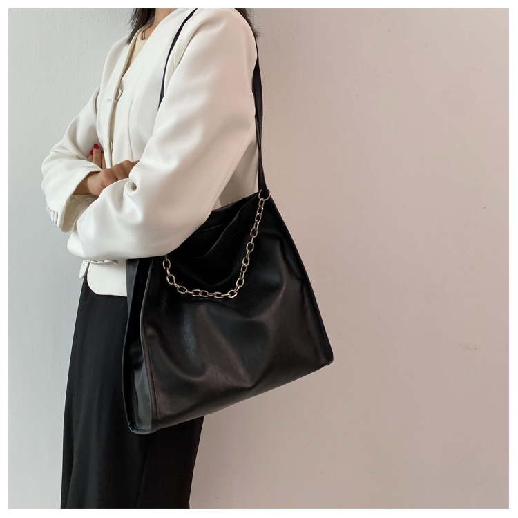 Simple Large Capacity Large Bags Women's 2021 New Fashion Shoulder Bag Internet Celebrity Leisure Commute Canvas Support Simple Large Capacity Large Bags Women's 2021 New Fashion Shoulder Bag Internet Celebrity Leisure Commute Canvas Support
