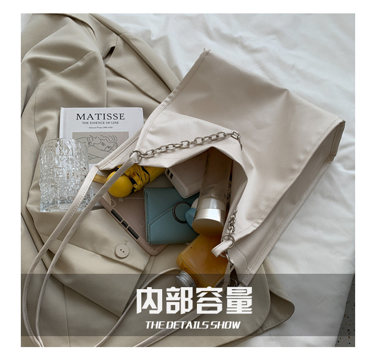 Simple Large Capacity Large Bags Women's 2021 New Fashion Shoulder Bag Internet Celebrity Leisure Commute Canvas Support Simple Large Capacity Large Bags Women's 2021 New Fashion Shoulder Bag Internet Celebrity Leisure Commute Canvas Support